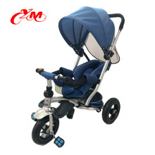 Fashionable 3 wheels children tricycle for sale in philippines/3 in 1 steel tricycle baby /CE approved trike with canopy